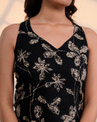 Midnight Bloom Cotton Top