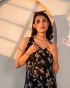 Midnight Bloom Cotton Top