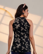 Midnight Bloom Cotton Top