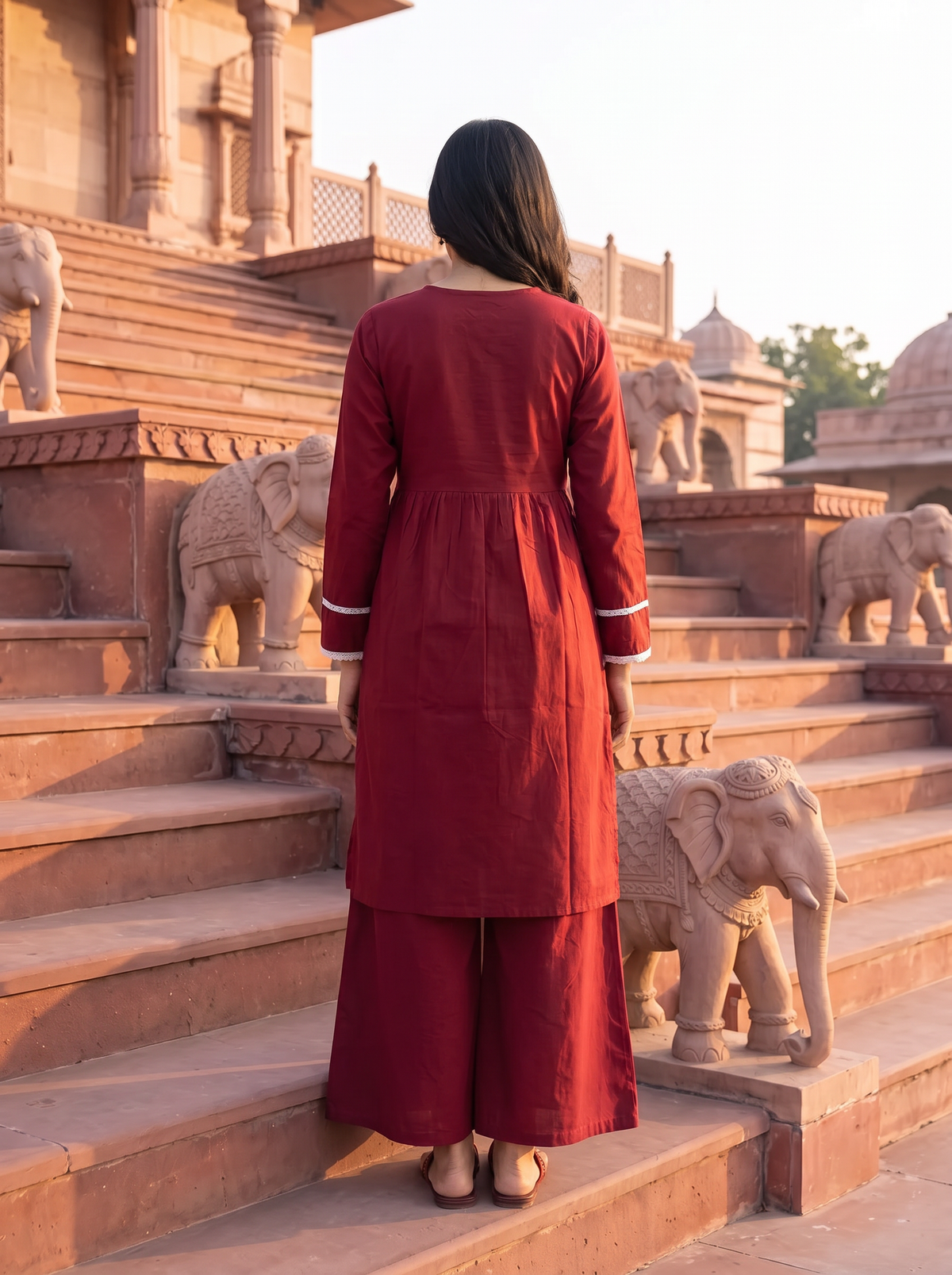 Sindoori Kurta Palazzo Set
