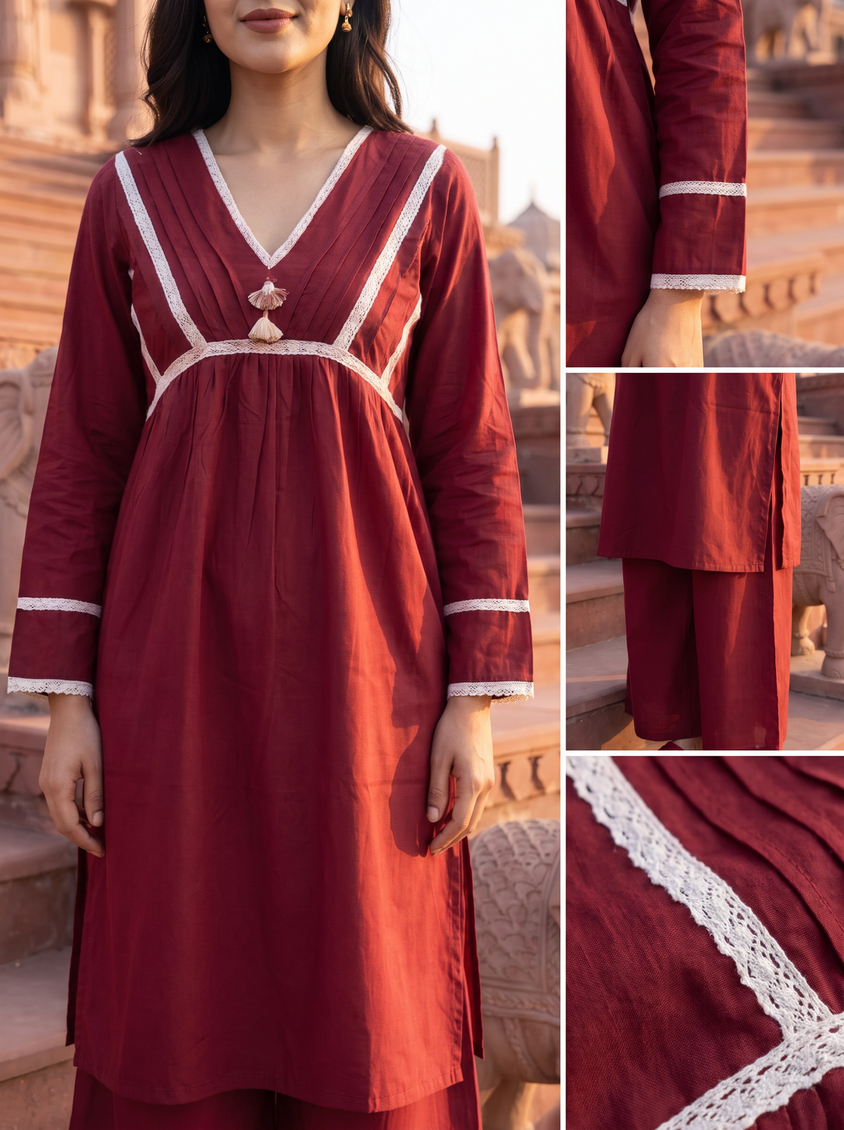 Sindoori Kurta Palazzo Set